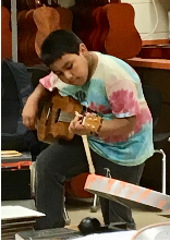 Boy Playing the Guitar1 by Charles Van Deursen