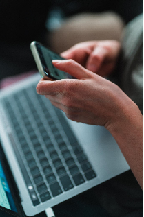 Person Holding Black iPhone 7, by  Michal Biernat on Upsplash, https://unsplash.com/photos/NousIKwI_rI