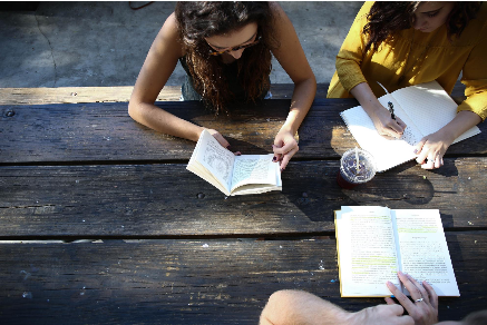 Woman Reading Book While Sitting On Chair, by Alexis Brown on Unsplash,  https://unsplash.com/photos/omeaHbEFlN4